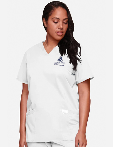 Picture of Women's V-Neck Solid Scrub Top
